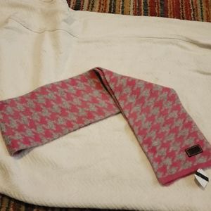 Coach scarf pink gray